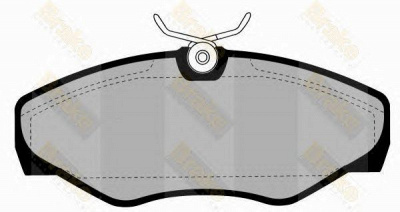 BRAKE ENGINEERING pa1244 -  Комплект тормозных колодок, дисковый тормоз